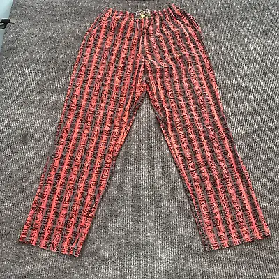 Vintage 90s Spalding Workout Pants Mens L Multicolor Retro Elastic Waste Rare US • $54.88