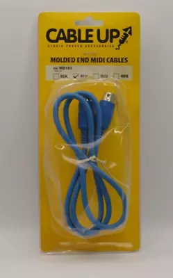 New Cable Up Molded End Midi Cables 3' Cumd103 Blue Midi Male To Midi Male • $8.95