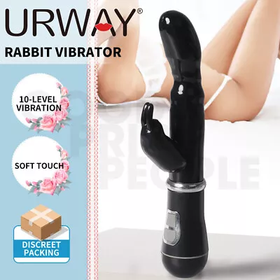 Urway Rabbit Vibrator Gspot Dildo Wand Female Clit Stimulator Massager Sex Toy • $18.99