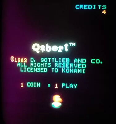 ***. Q*Bert Konami 1982 Arcade PCB Non Jamma // ULTRA RARE!!!!*** • $2200