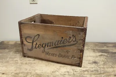 Vintage STEGMAIER'S Brewery Beer Box Beer Crate Container Case Wilkes Barre PA • $100