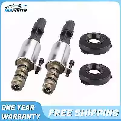2PCS VCT Control Solenoid Valve W/Cover Seal Gaskets FIT Ford Lincoln Mercury • $24.79