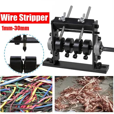 Copper Wire Stripper Machine Manual Cable Striping Scrap Cable Peeling Recycle! • £20.90