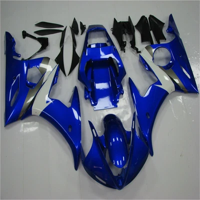 $469.99 • Buy Plastic Fairing Blue White Injection Fit For Yamaha YZF R6 2003 2004 2005 N034