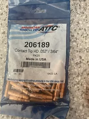 206189 Contact Tip FasTip 0.052-3/64 PK25 1.3mm • $29.99