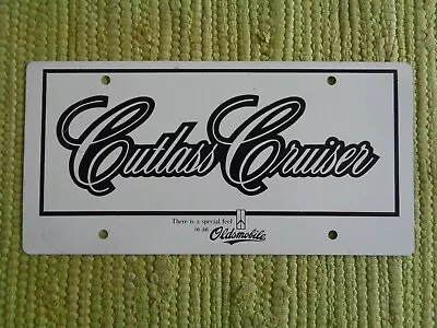 Vintage Oldsmobile CUTLASS CRUISER License Plate Station Wagon Vanity Dealer Tag • $79.95