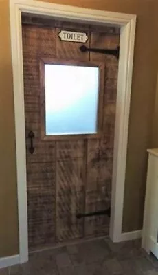 £245 • Buy Farmhouse Solid Rustic Ledged Glazed Doors - Bespoke !! Made To Measure
