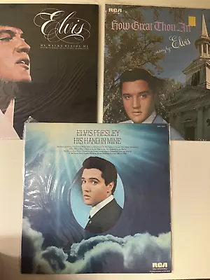 Vintage Lot Of Elvis Presley Inspirational Vinyl Records - Spiritual & Uplifting • $39.90