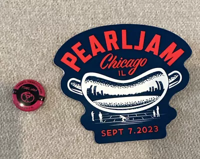 Pearl Jam Chicago Sticker Button September 7 2023 • $34.17