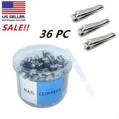 Wholesale Lot OF 36 Pc Toenail Toe Nail Clippers With File In Container 3.25  • $29.99