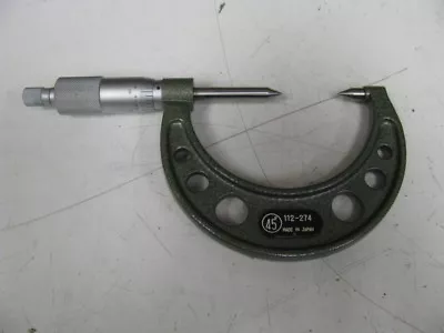 Mitutoyo 112-274 45° 1-2 /.001  Point Micrometer • $57.58