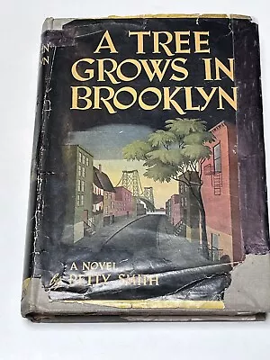 A Tree Grows In Brooklyn 1943 Dustjacket Hdcvr Betty Smith Harper & Bros No Res • $0.99