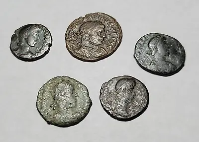 Lot Of 5 Ancient Roman Coins FREE SHIPPING • $13.95