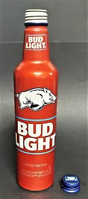 $6.99 • Buy 2023 NCAA ARKANSAS RAZORBACKS - BUD LIGHT Aluminum Beer Bottle #504035 - GO HOGS