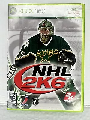 NHL 2K6 Xbox 360 2K Sports 2005 Video Game Tested Complete In Box CIB W/Manual • $6.99