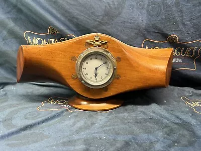 WW2 RAF Kc Wooden Propeller Presentation Clock Working Nice • £250