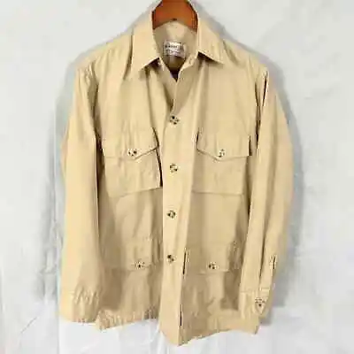 Vintage IZOD Tan Safari Style Shirt-Jacket • $35