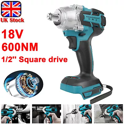 Cordless Impact Wrench Brushless Driver Rattle Gun Body For Makita 18V Battery • £21.99