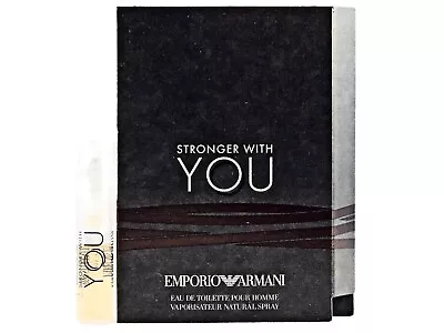 EMPORIO ARMANI STRONGER WITH YOU 1.2ml .04fl Oz X 1 COLOGNE SPRAY SAMPLE VIAL • $8