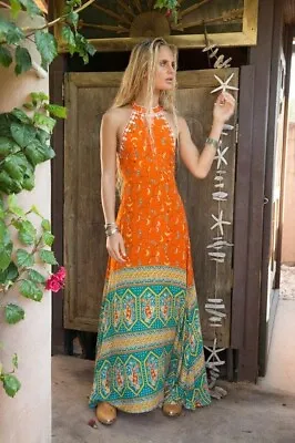 $45 • Buy Beautiful Arnhem Drifter Maxi Dress M (6-8) Embroidery Detail, Boho Hippie Gypsy