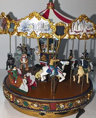 Vtg Mr Christmas Gold Label 'THE CAROUSEL'  2003 -Works-  With BOX! EUC • $90