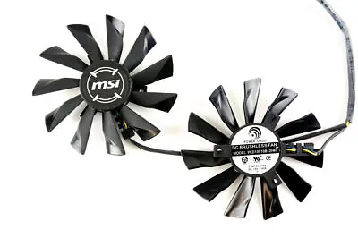 Pair Fans Cooler Fan For MSI HD7790 7850 7870 R9 265 270 280X PLD10010B12HH 95mm • $14.67