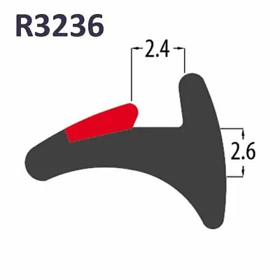 £1.50 • Buy R3236 Black Wedge Upvc Window Door Rubber Gasket Seal