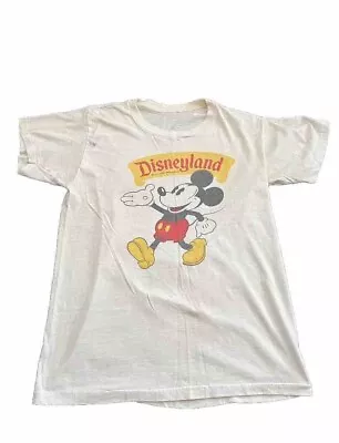 Vintage Rare 70s Mickey Mouse Disneyland T-Shirt Size Medium Single Stitch • $225