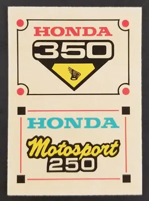 Honda Motorsport 1972 Motorcycle Racing Donruss Sticker Card #52 (NM) • $3.95