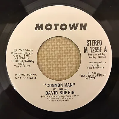 David Ruffin - Common Man - Motown Promo • £12.99