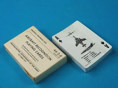 $17 • Buy Vintage US 1979 Aircraft Recognition Playing Cards 44-2-6 Army Training Aid 2