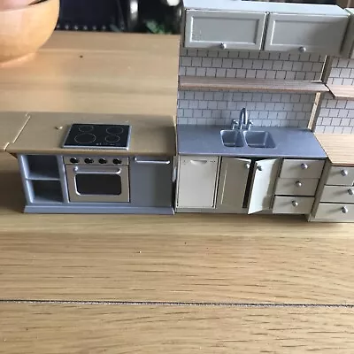 £20 • Buy Dolls House Lundby Kitchen With Lights And Oven Lights Up