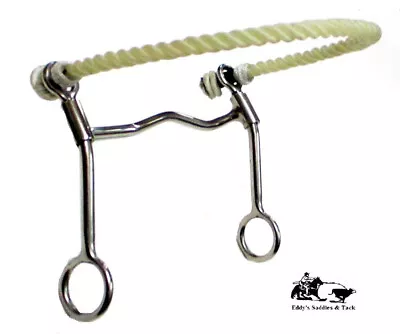 Eddy's Fast Stop N Turn Rope Nose Hackamore Average Horse Eddy's Tack • $34.50