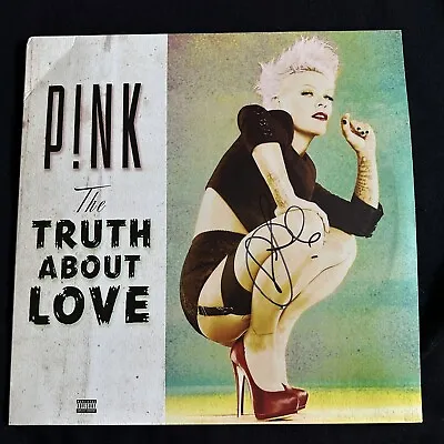Pink Signed Lp Vinyl The Truth About Love Rare.  P!nk Autograph • £321.27