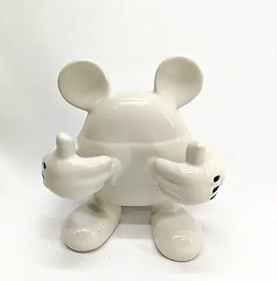 Vintage Disney Parks Mickey Mouse White Ceramic Toothbrush Holder 5  • $29.95