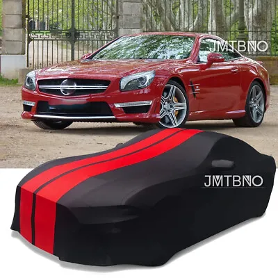 For Mercedes-Benz SL63 AMG Dust Proof Stain Stretch Full Car Cover W/Red Line Us • $159.12