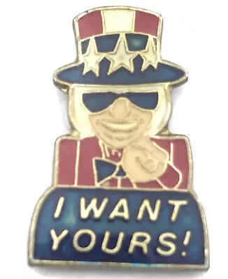 Uncle Sam I Want Yours Vintage Lapel Hat Pin USA Political • $9.59