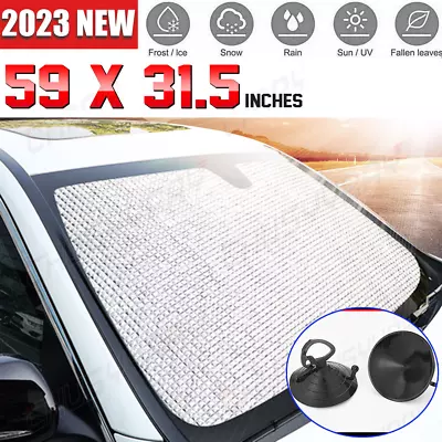 For Kia Car Windshield Sun Shade Visor Foldable UV Heat Block Front Window Cover • $19.99