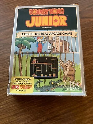 Donkey Kong Junior ColecoVision CBS - Boxed With Manual Untested • £12