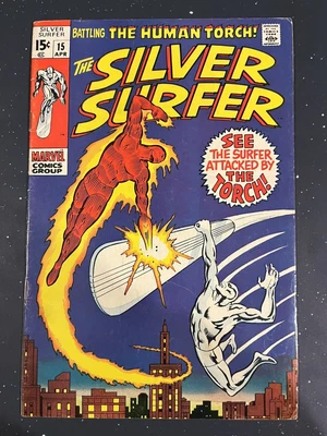 $20 • Buy Silver Surfer 15 1970 Human Torch Appearance Great Condition See Pics CGC It