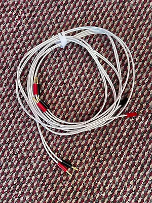 QED XT25 Performance Speaker Cable 2 X 2.5m Gold Banana Plugs Terminated Pair • £33.99