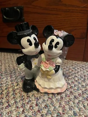 Disney Mickey And Minnie Wedding Ceramic Figure • $12