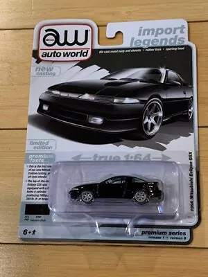 AW 2024 Auto World Import Legends New Casting 1990 Mitsubishi Eclipse GSX BLACK • $28