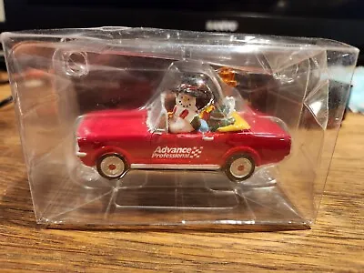 Advance Auto Employee Gift Red Mustang Christmas Ornament Snowman Presents NIB • $19.95