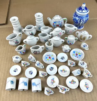 Mixed Lot Of Various Miniature Mini Tea Sets Parts Pieces Incomplete • $25.21