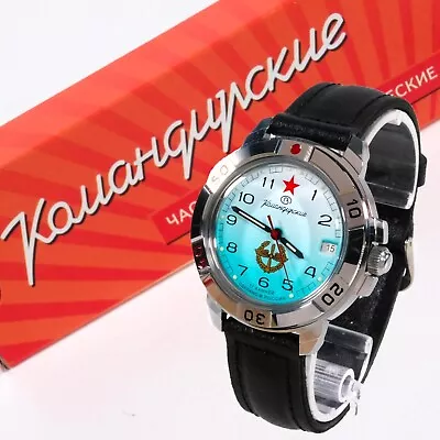 VOSTOK KOMANDIRSKIE 2414 / 431314 RUSSIAN Mechanical Military Watch • $73.90