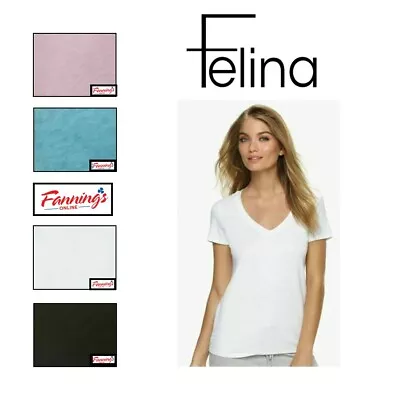 $11.96 • Buy Felina V Neck Tee T-Shirt Relaxed Fit Loungewear | D45