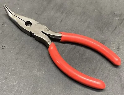 MAC Tools P301956 Bent Needle Nose Red Handle Pliers W/ Cutter  USA • $32.95