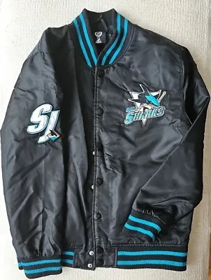 Deadstock San Jose Sharks Jacket Majestic Athletic Black Blue. Size MB Rare  • £27