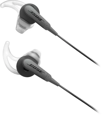 Bose SoundSport 3.5mm Wired Jack Earbud Headphones Charcoal-Black Earphones • $40